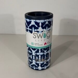 Swig Life Navy & White Geometric Insulated Tumbler